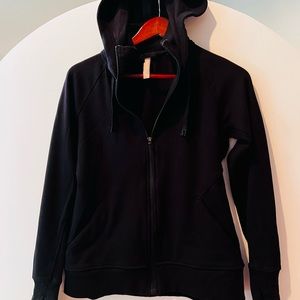 Athleta womens medium black zip up hoddie